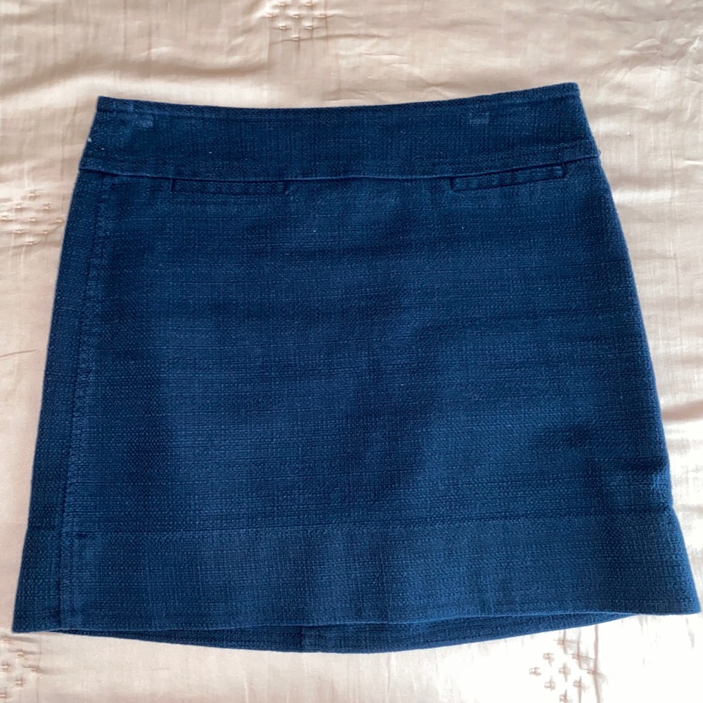 talbots a-line skirt in navy